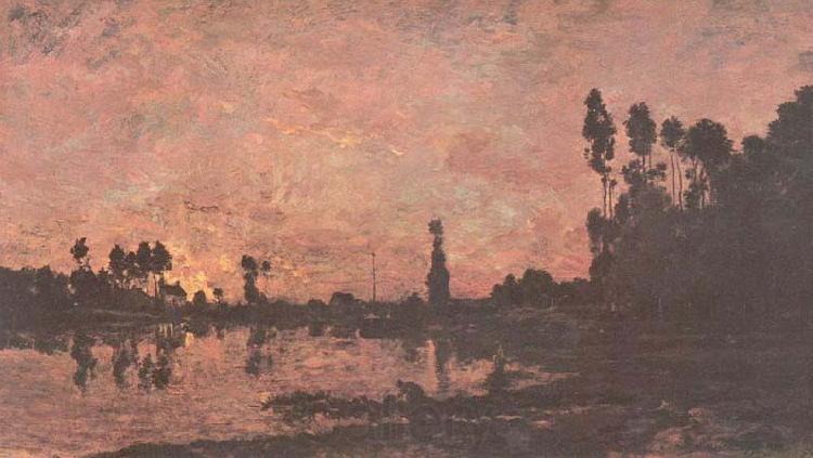 Charles-Francois Daubigny Sonnenuntergang an der Oise